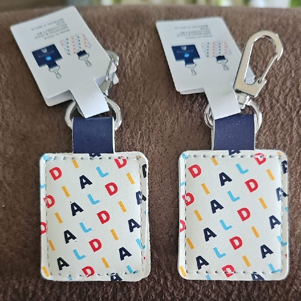 2 ALDI Quarter Keeper Keychains